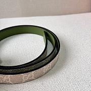 Gucci Belt In White&Green 2cm - 5