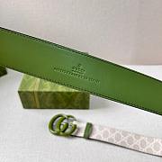 Gucci Belt In White&Green Width 4cm - 4