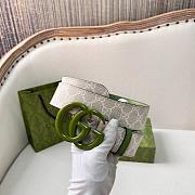 Gucci Belt In White&Green Width 4cm - 5