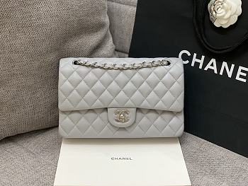 Chanel 25 Classic Lambskin In Grey