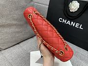 Chanel 25 Classic Caviar In Red - 5