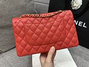 Chanel 25 Classic Caviar In Red - 4