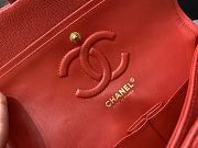 Chanel 25 Classic Caviar In Red - 3