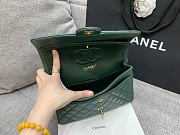 Chanel 25 Classic Caviar In Dark Green - 4