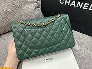 Chanel 25 Classic Caviar In Dark Green - 3