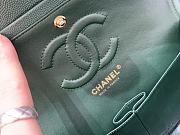 Chanel 25 Classic Caviar In Dark Green - 5