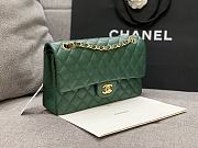 Chanel 25 Classic Caviar In Dark Green - 6