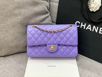 Chanel 25 Classic Caviar In Light Violet