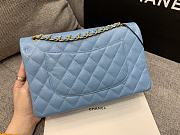 Chanel 25 Classic Caviar In Light Blue - 5