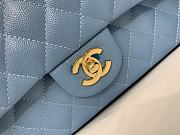 Chanel 25 Classic Caviar In Light Blue - 4