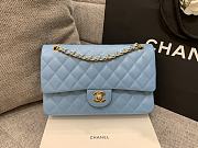 Chanel 25 Classic Caviar In Light Blue - 3