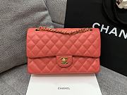 Chanel 25 Classic Caviar In Light Red - 2