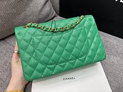 Chanel 25 Classic Caviar In Light Green - 5