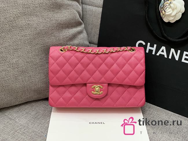 Chanel 25 Classic Caviar In Pink - 1