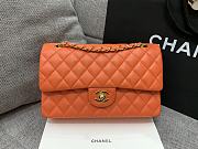 Chanel 25 Classic Caviar In Orange - 5