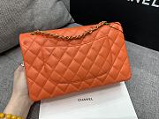 Chanel 25 Classic Caviar In Orange - 3