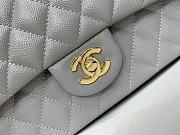 Chanel 25 Classic Caviar In Grey  - 4