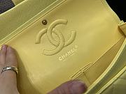 Chanel 25 Classic Caviar In Yellow - 3