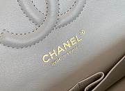 Chanel CF 25 Classic Bag Light Gold In White - 3