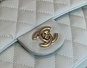 Chanel CF 25 Classic Bag Light Gold In White - 2