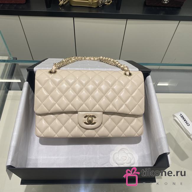 Chanel CF25 Milky Apricot Light Gold Buckle - 1