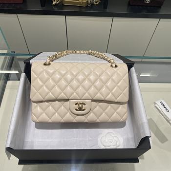 Chanel CF25 Milky Apricot Light Gold Buckle