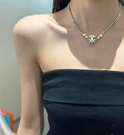 CHANEL Hollow Cube Diamond Necklace - 1