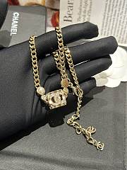 CHANEL Hollow Cube Diamond Necklace - 2