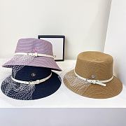 GG Violet Bucket Hat With Lace - 3