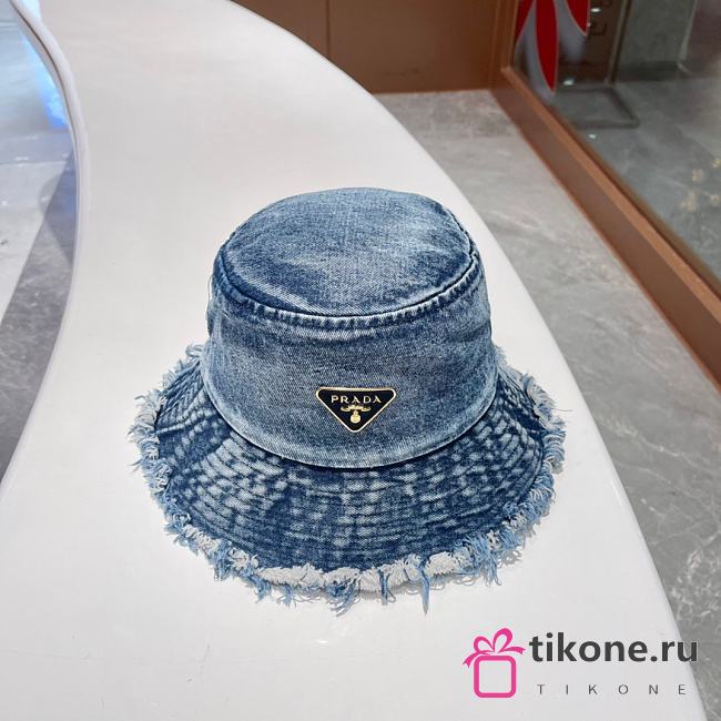 Prada Denim Bucket Hat - 1