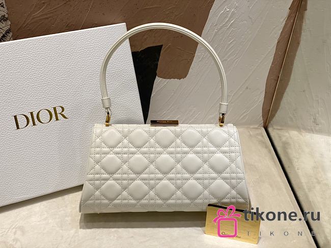 Dior Cannage White Leather - 26x9x14.5 cm - 1