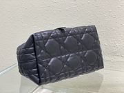 Small Dior Toujours Bag Black Macrocannage Calfskin - 23x14x12cm - 2