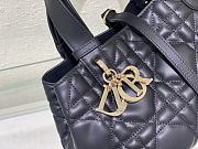 Small Dior Toujours Bag Black Macrocannage Calfskin - 23x14x12cm - 3