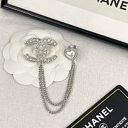 Chanel Brooch Metal & Diamantés - 1