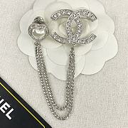 Chanel Brooch Metal & Diamantés - 5