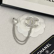 Chanel Brooch Metal & Diamantés - 2