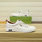 GG 2023 Men Shoes Classic White Genuine Leather   - 1