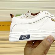 GG 2023 Men Shoes Classic White Genuine Leather   - 5