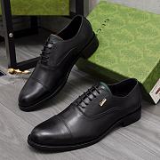 GG Men Shoes Black CoWhide Leather - 1