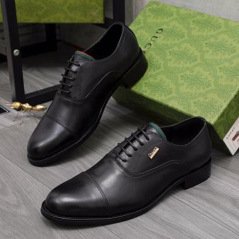 GG Men Shoes Black CoWhide Leather