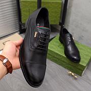 GG Men Shoes Black CoWhide Leather - 5