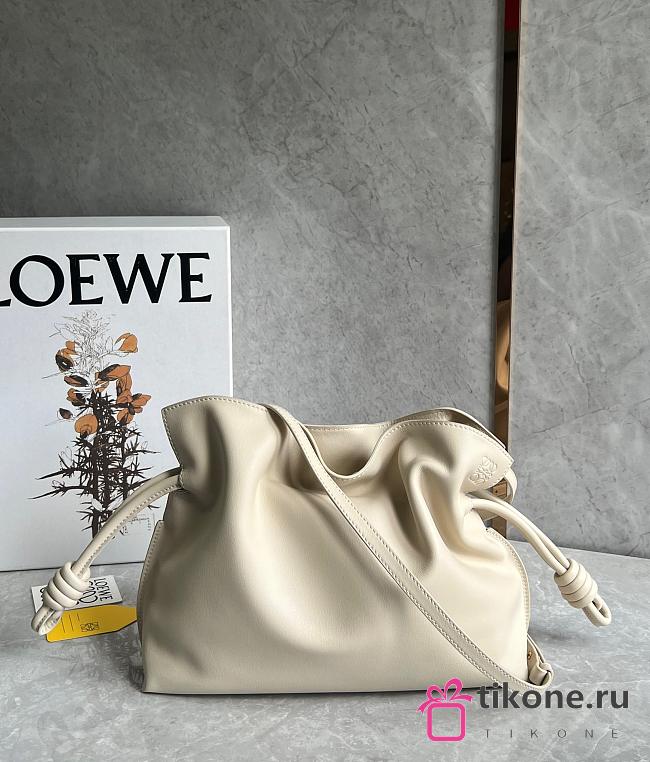 Loewe Flamenco clutch In Beige - 30x24.5x10.5cm - 1