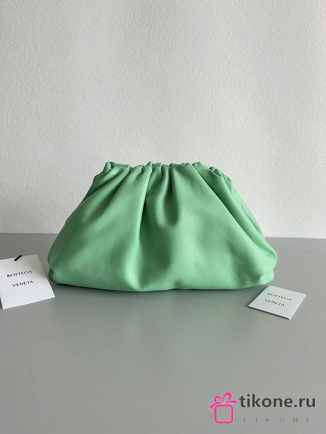 Bottega Veneta Green Leather In Teen Size - 31x16x13cm - 1