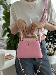 LV Capucines Pink Candy Mini Bag - 21x14x8cm - 3