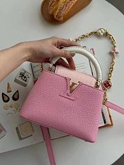 LV Capucines Pink Candy Mini Bag - 21x14x8cm - 2