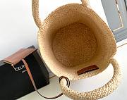 Celine Raffia Tote Bag - 23x22x23cm - 3