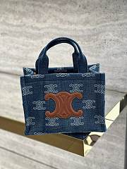 Celine Small Cabas In Denim  - 4