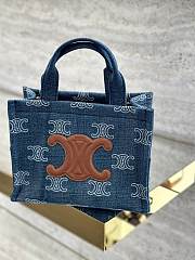 Celine Small Cabas In Denim  - 3