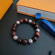 LV Tiger Eyes Stone Thai Silver Style Bracelet - 4