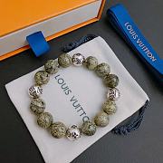 LV Green Onyx With Thai Silver Bracelet - 3